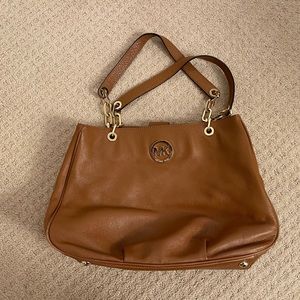 Michael Kors Leather Tote Bag.